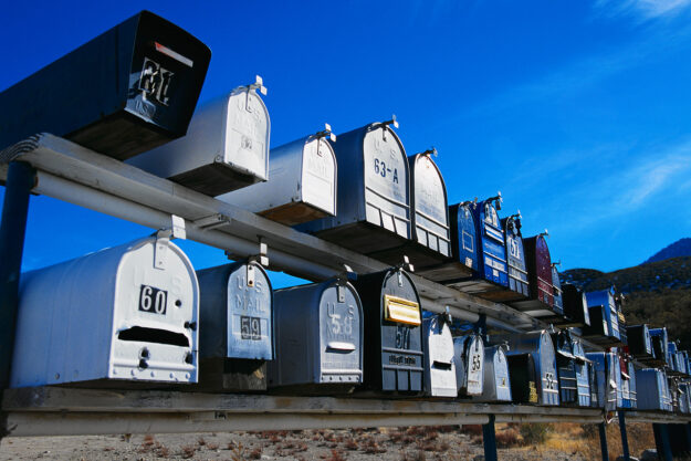Rows of Mailboxes